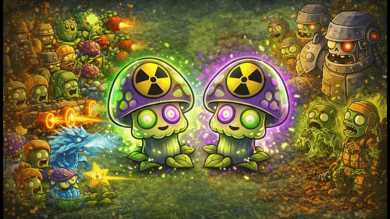 01:26 Ghép 2 NẤM XỊT NGUYÊN TỬ ☢️ Phút 10 Có Bao Nhiêu Plant TỐI THƯỢNG? | PVZ RH Fusion