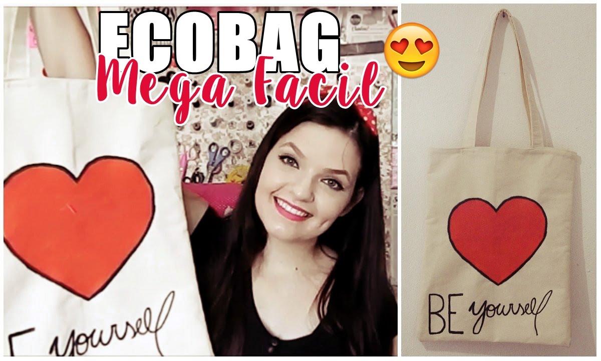 DIY COSTURICE| Ecobag mais facil do mundo ♥