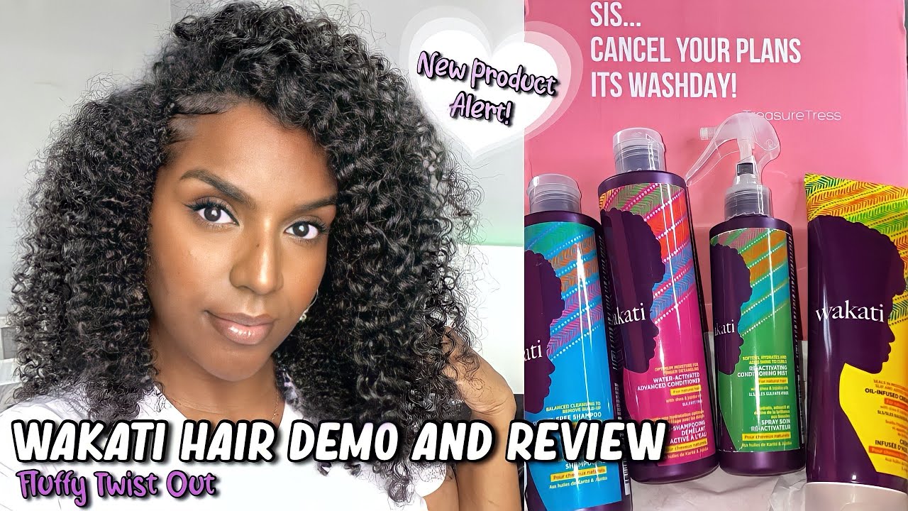 WAKATI HAIR DEMO AND REVIEW | Fluffy Twist Out | Treasure Tress March Box 💜
