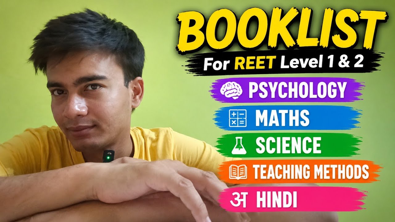 REET Level 1 & 2 Complete Booklist 👀 // REET Booklist #REET