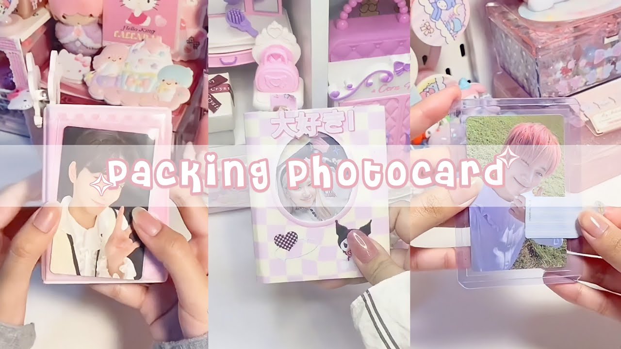 🍧🌸🍬 - asmr packing photocard kpop | rikiriki
