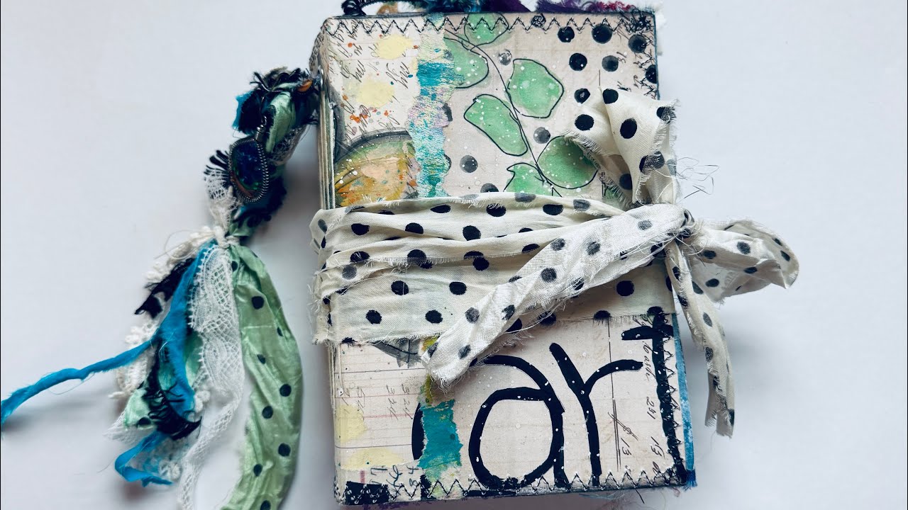 Handmade Mixed Media Ledger Painted Master Board Art Journal Junk Journal