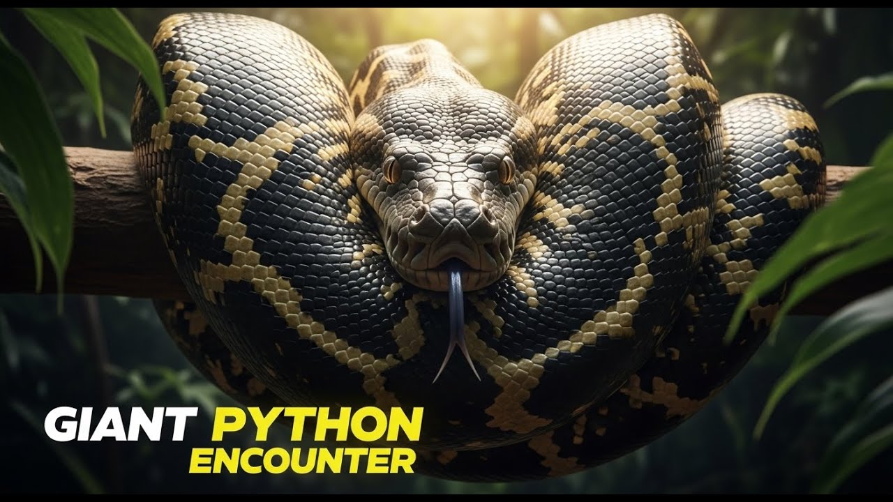 Giant Python Encounter | Unbelievable Snake Footage 🐍