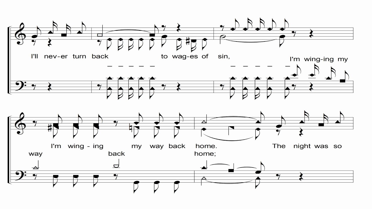 I'm Winging My Way Back Home - A Cappella Hymn