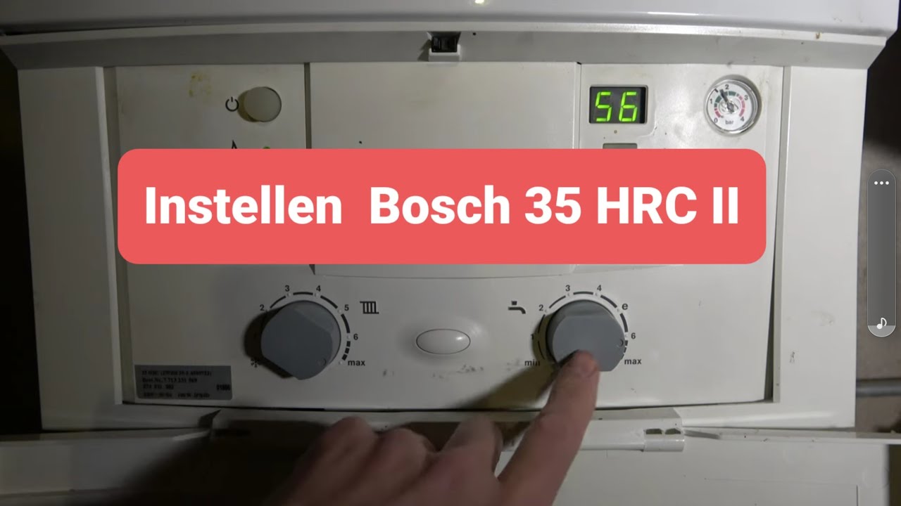 instellen Bosch 35 HRC II cv-ketel...👍🏻