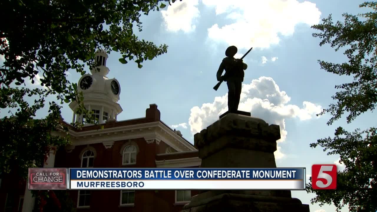 Murfreesboro protest to remove Confederate statue