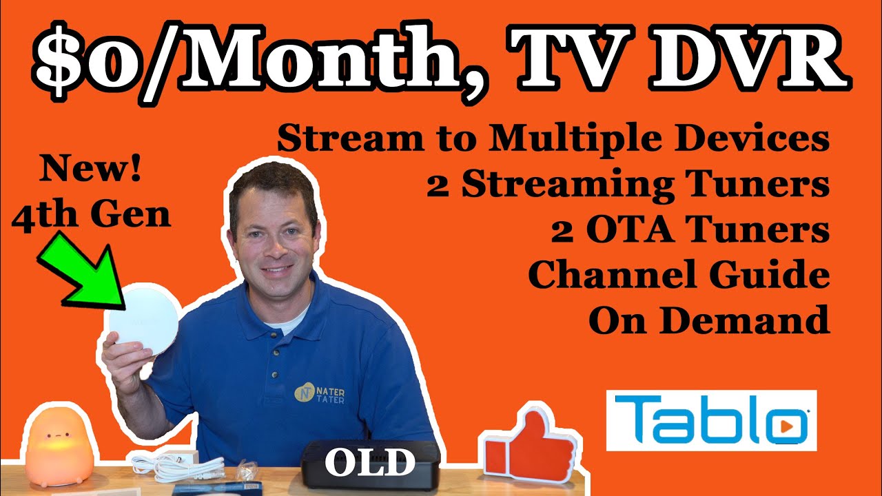✅ Tablo 4th Gen! TV Tuner For Over The Air - Cut The Cord But Keep The Features! OTA DVR Streaming