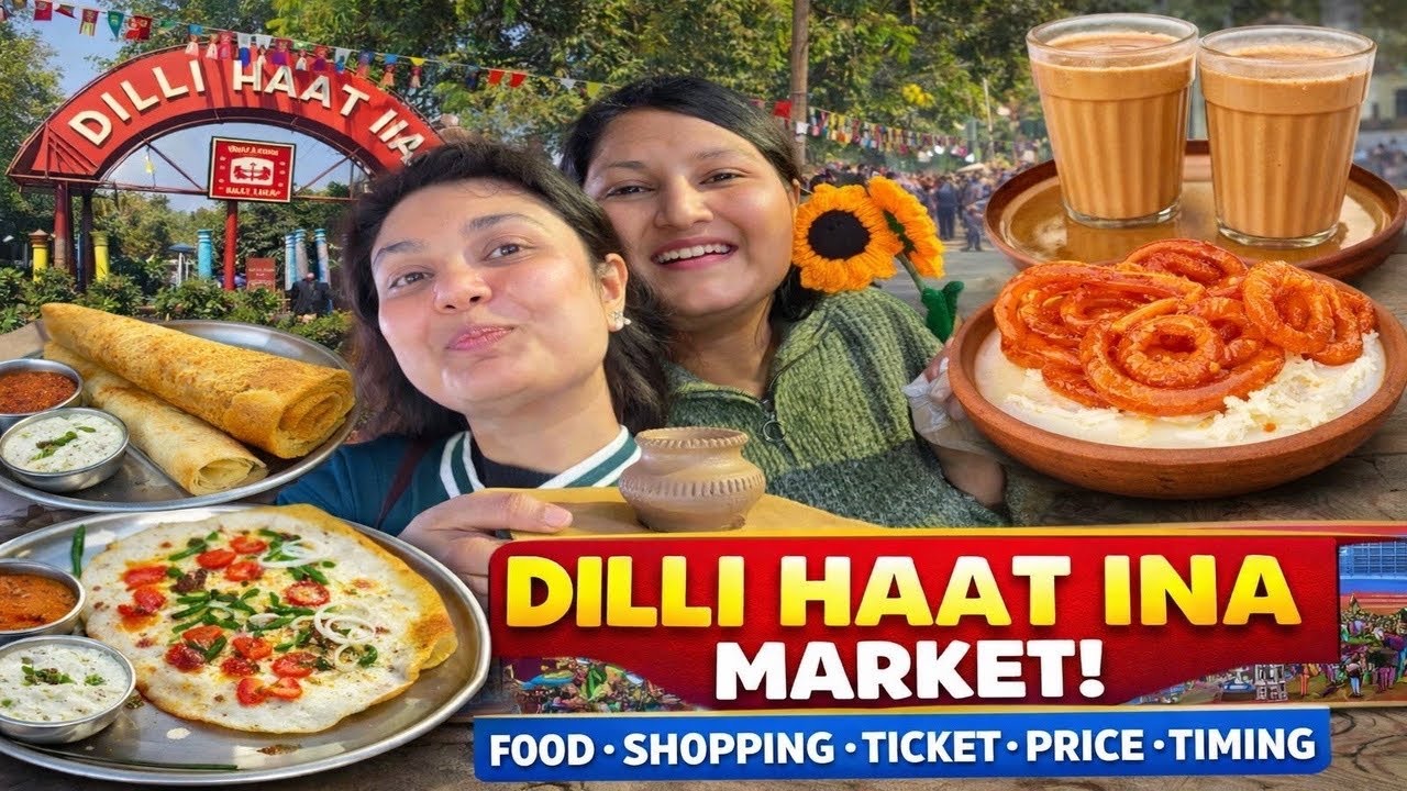 Dilli Haat INA Market| Exploring🔥😋|Food Shopping🛍️ | Ticket Price| Pottery Fun| Market Tour| 