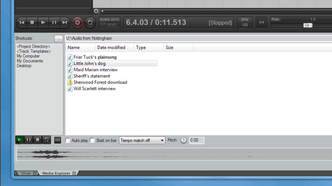 Unzipping files for Reaper