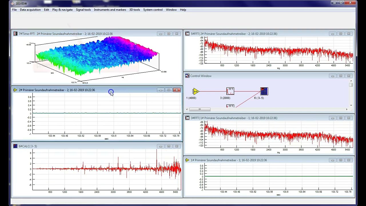 Simple data acquisition with SIGVIEW (v4.0)