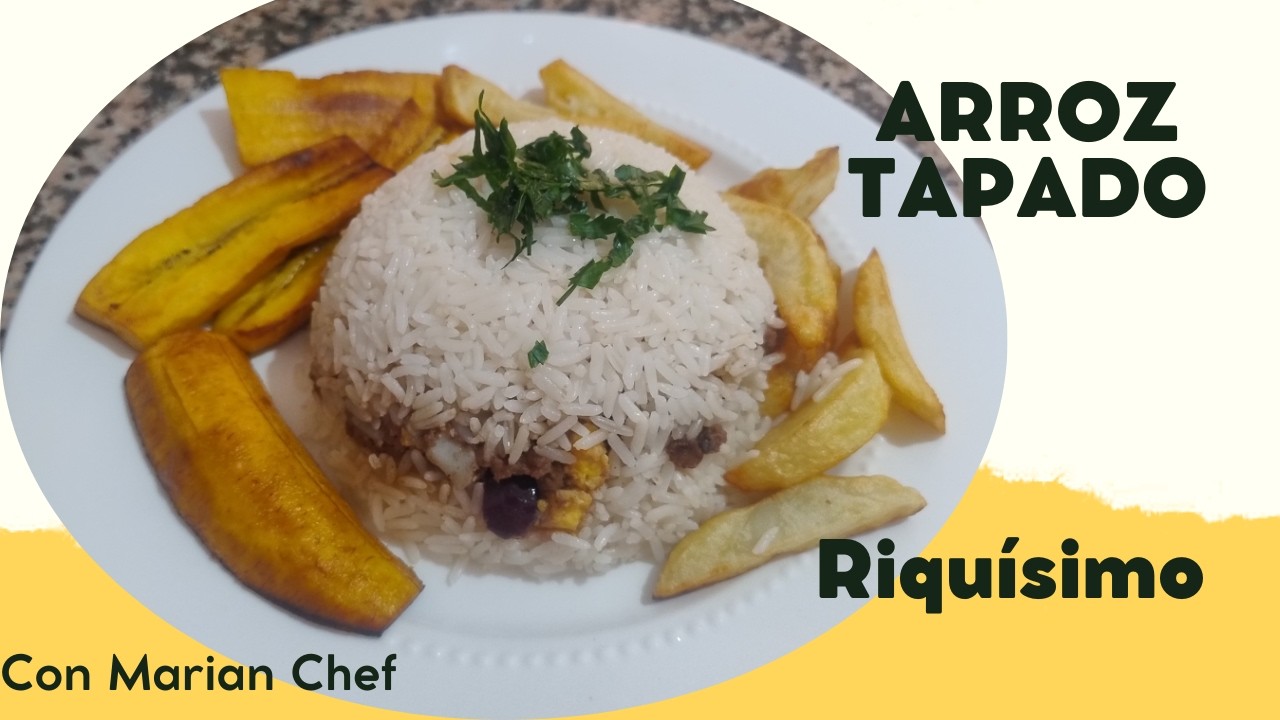 Arroz Tapado de carne molida