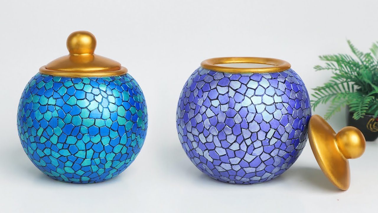 Sugar pot / Coffee pot making at home with Cement // Cement pot making