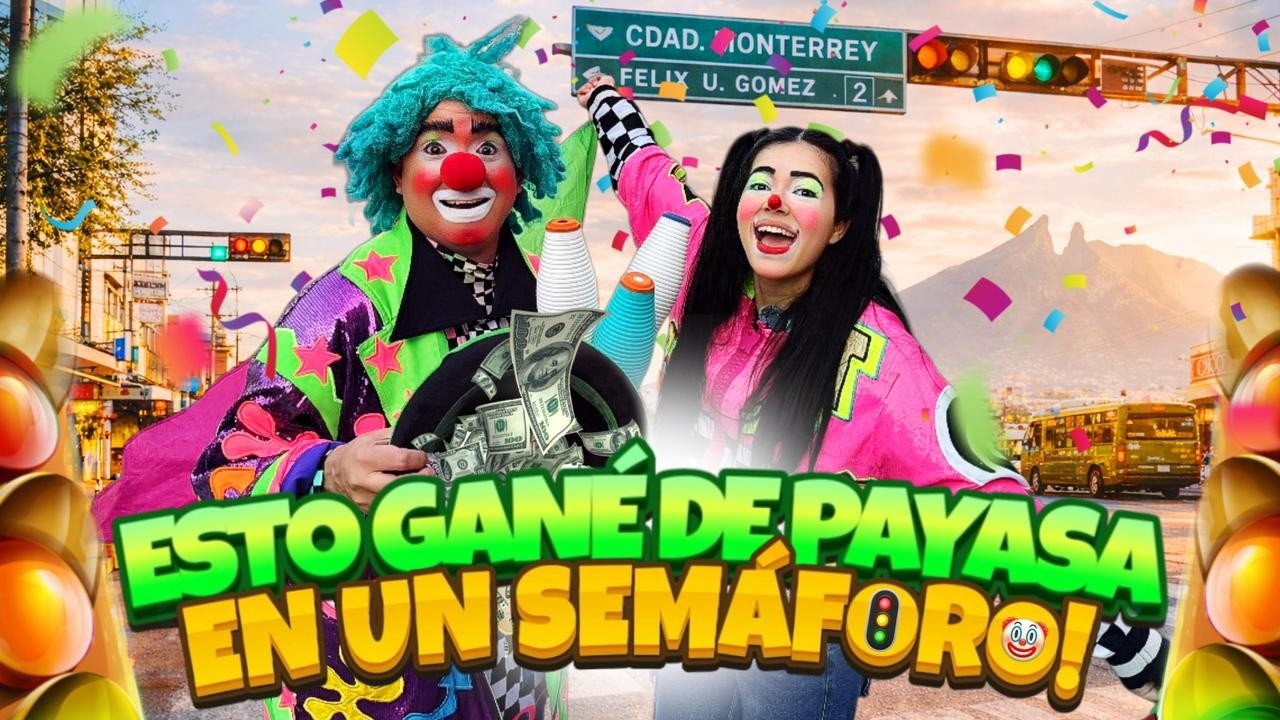 Me maquillé de PAYASA y fui a un semáforo… esto fue lo que pasó 🤡💰