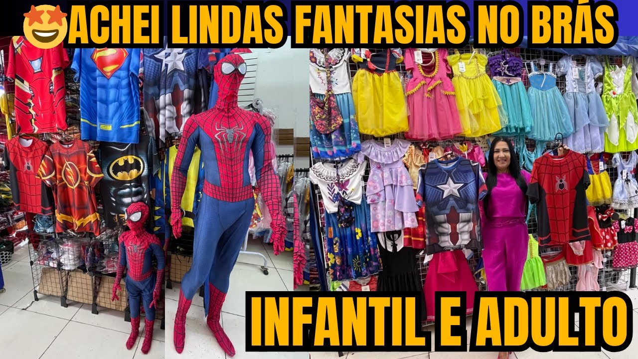 🤩 👉FANTASIAS INFANTIL E ADULTO BRÁS-SP🤩