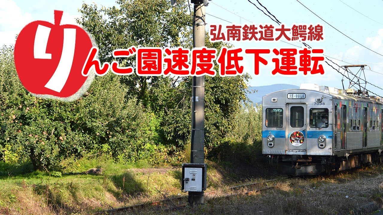 弘南鉄道大鰐線 りんご園速度低下運転2025