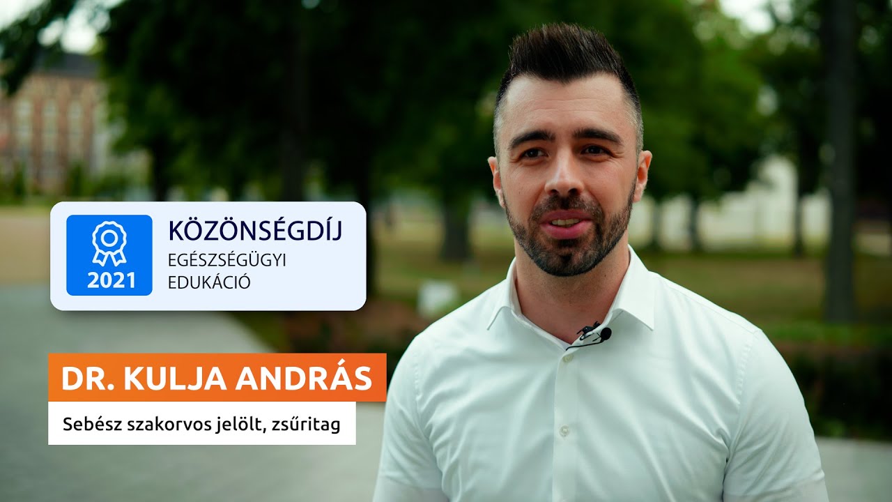 Eg&eacute;szs&eacute;g&eacute;rt&eacute;s D&iacute;j 2022 - Dr. Kulja Andr&aacute;s
