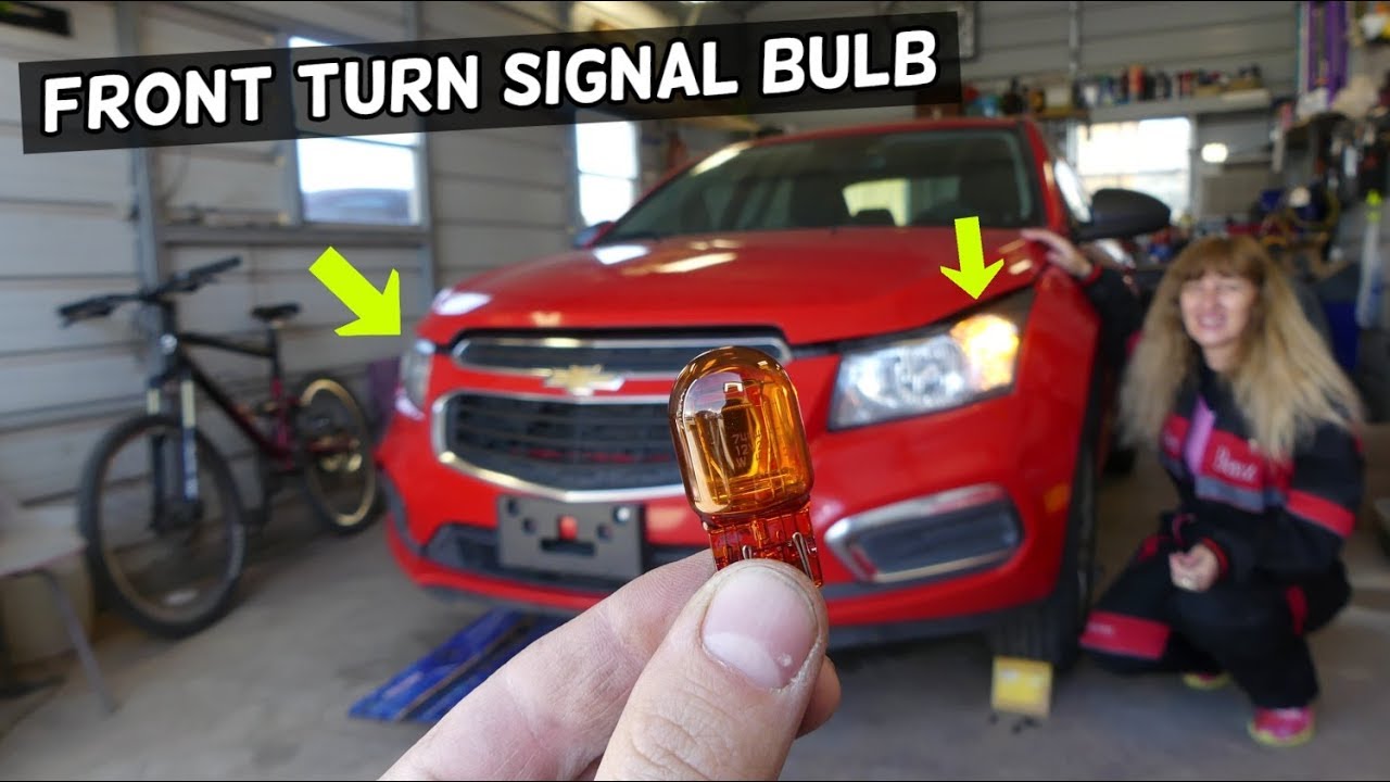 CHEVROLET CRUZE FRONT TURN SIGNAL LIGHT BULB REPLACEMENT