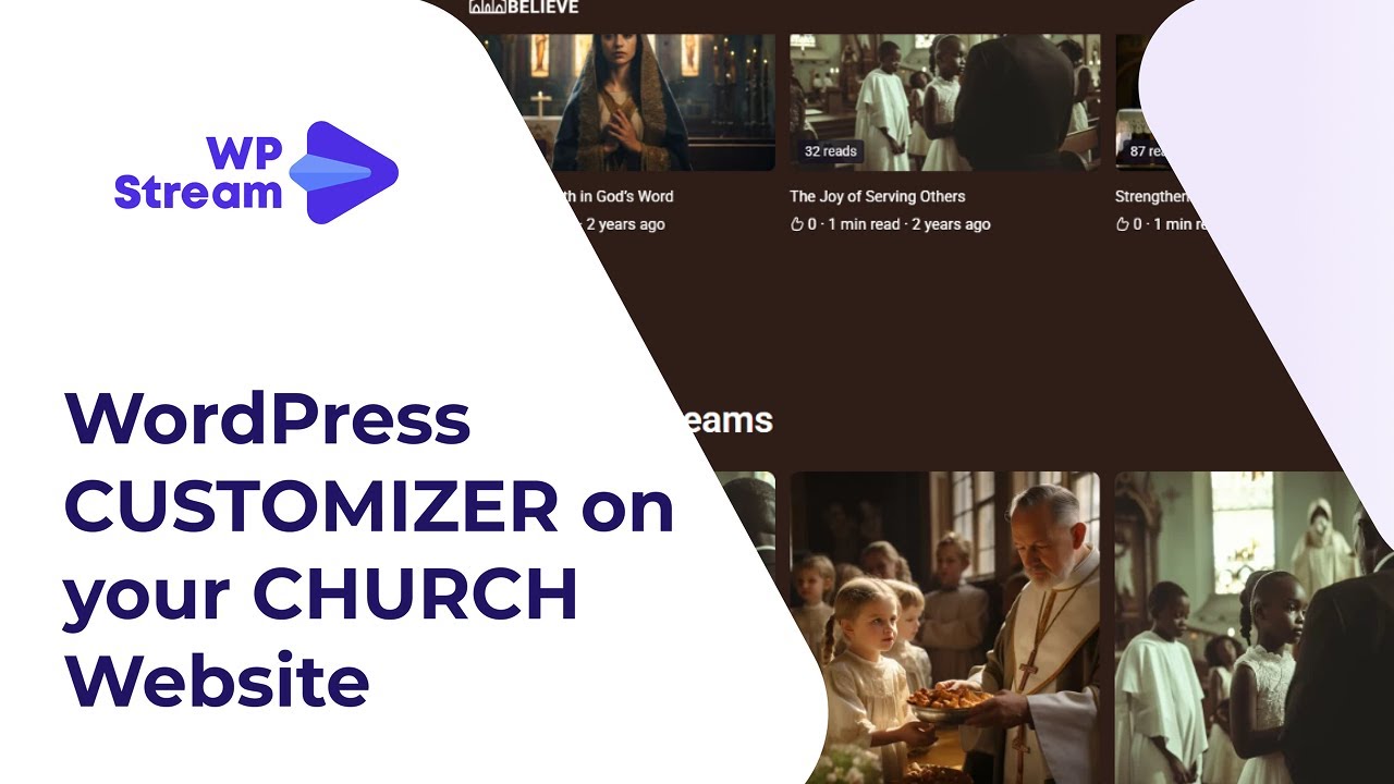Using the WordPress Customizer for Your Streaming Site - Church Website