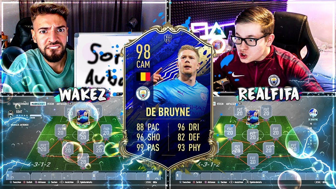 FIFA 20: TOTY DE BRUYNE Squad Builder Battle 🔥🔥 Realfifa vs Wakez LUDOS