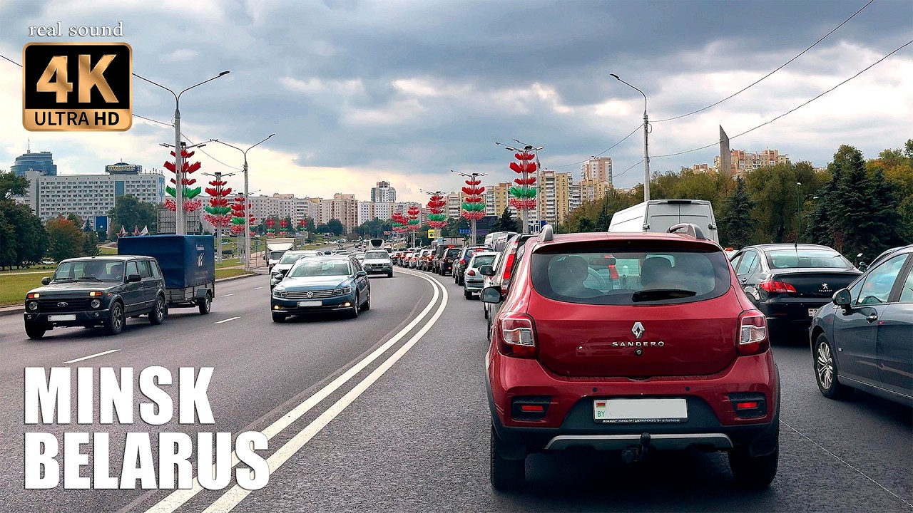 Минск 4K | Реальная деревня внутри Минска - Шейпичи. Поездка в Серебрянку и обратно.