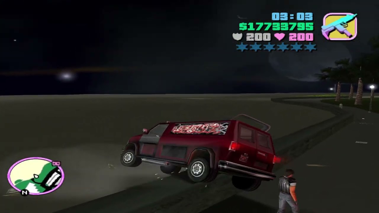 Grand Theft Auto Vice City: Running Over Peds Because I'm Bored