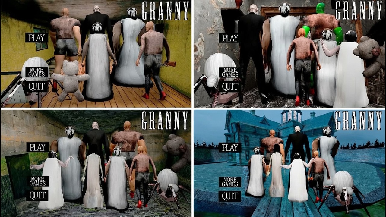 Playing ALL BOSSES Mode in Granny 1,2,3,4 SECRET ENDING Animation Full Gameplay