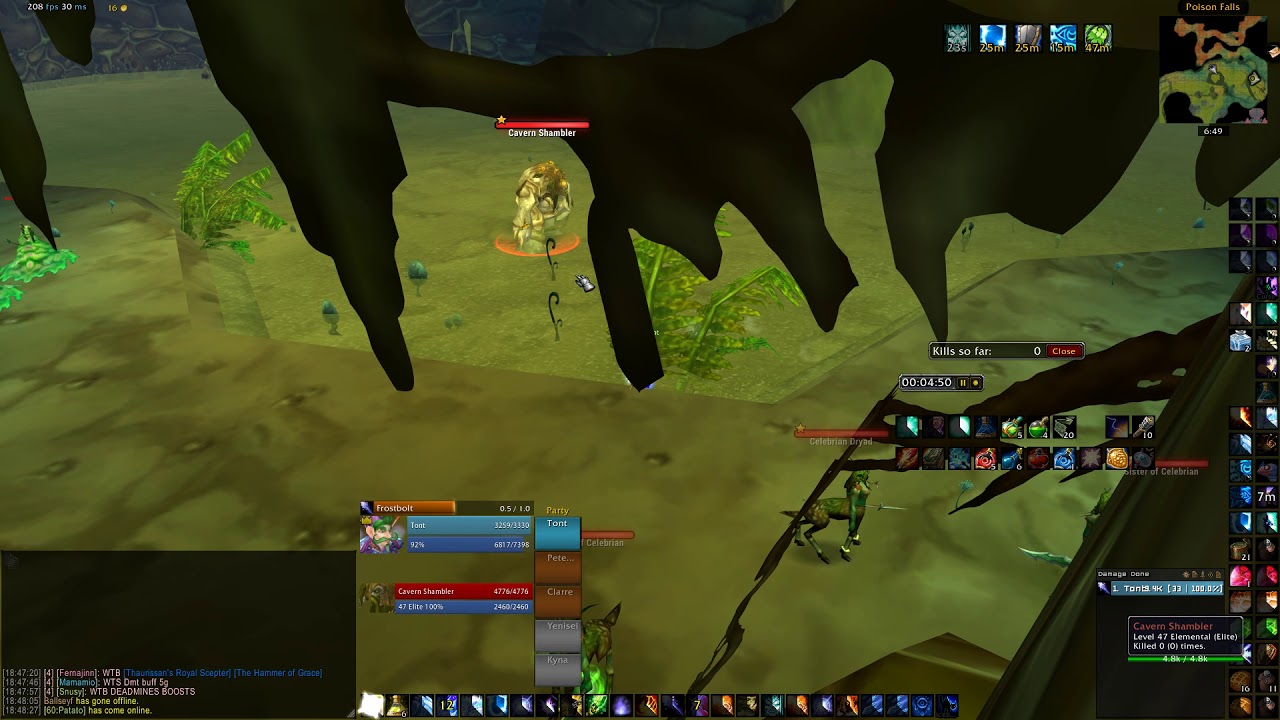 Maraudon improved 12 min pull , 240+ mobs