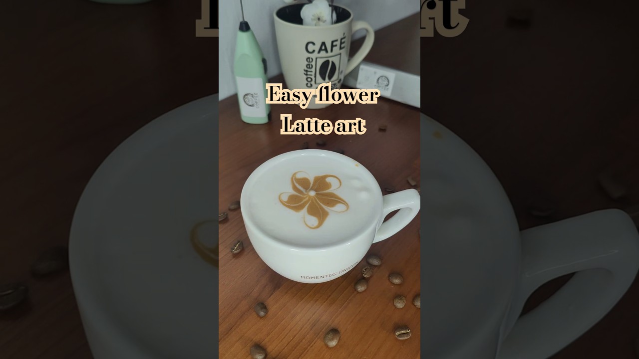 🌸 Latte Art F&Aacute;CIL con ESPUMA de LECHE 😍 &iexcl;Hazlo en casa!