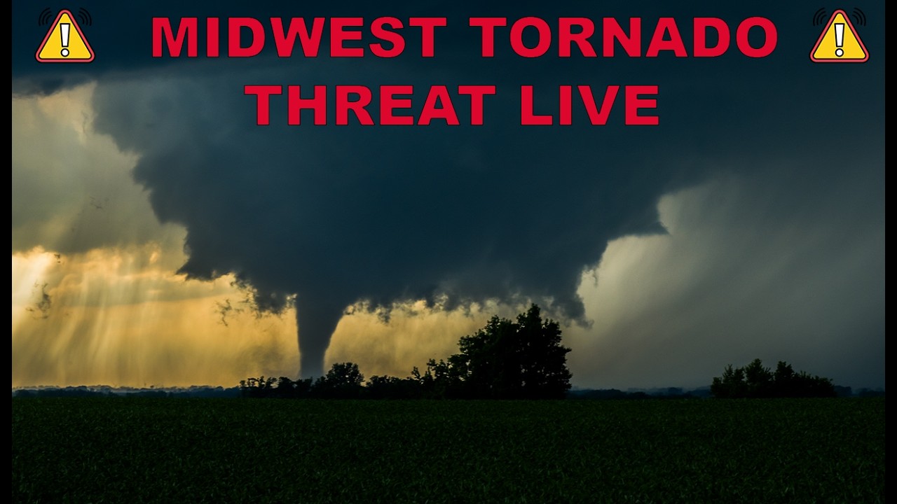 Live Storm Chase - Illinois TORNADOES Likely
