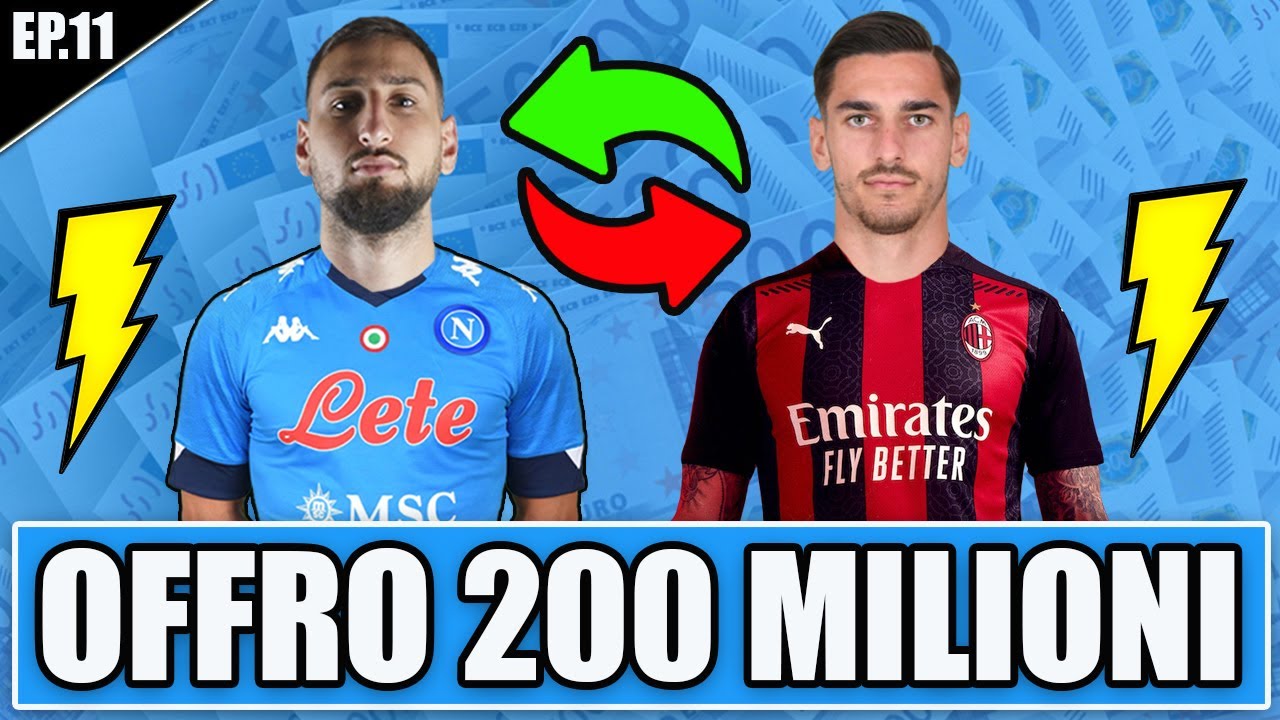 💸 200 MILIONI PER DONNARUMMA!! MERCATO IMPAZZITO!! FIFA 21 CARRIERA ALLENATORE NAPOLI #12