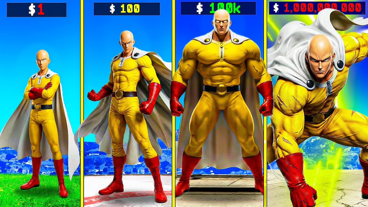 $1 ONE PUNCH MAN to $1,000,000,000 in GTA 5