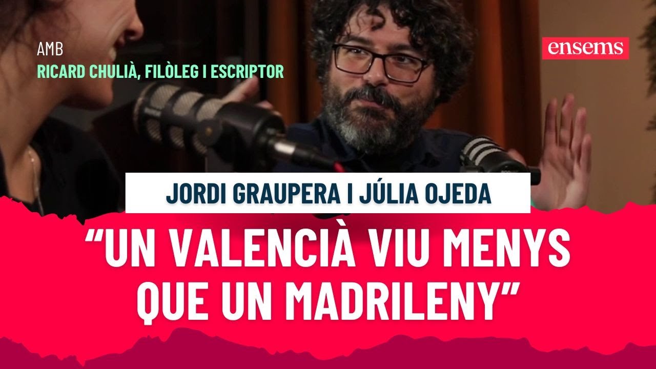 El País Valencià és una colònia d'Espanya: ho explica l'escriptor Ricard Chulià