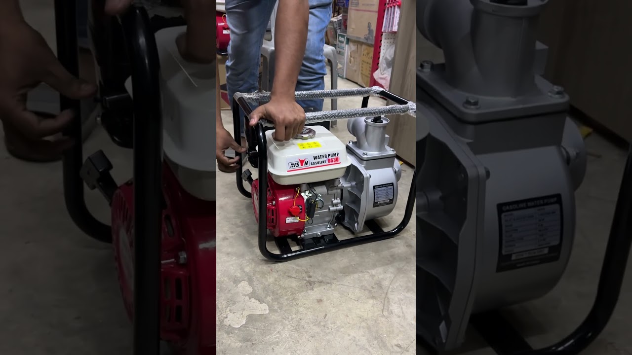 Bison Gasoline Water Pump - Petrol Water Pump WP30 #waterpump #gasolineengine #generator #petrolpump