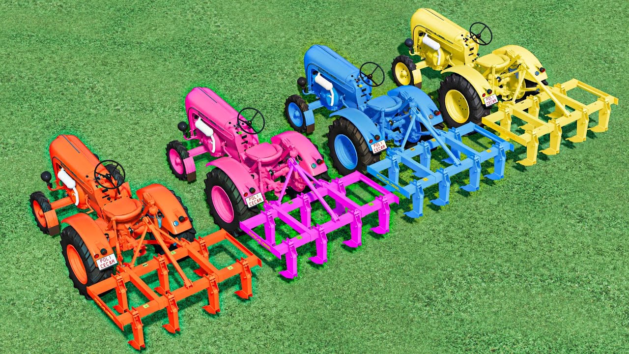 Work with Colors - CULTIVATING Jobs with Porsche Mini Tractor | Farming Simulator 22
