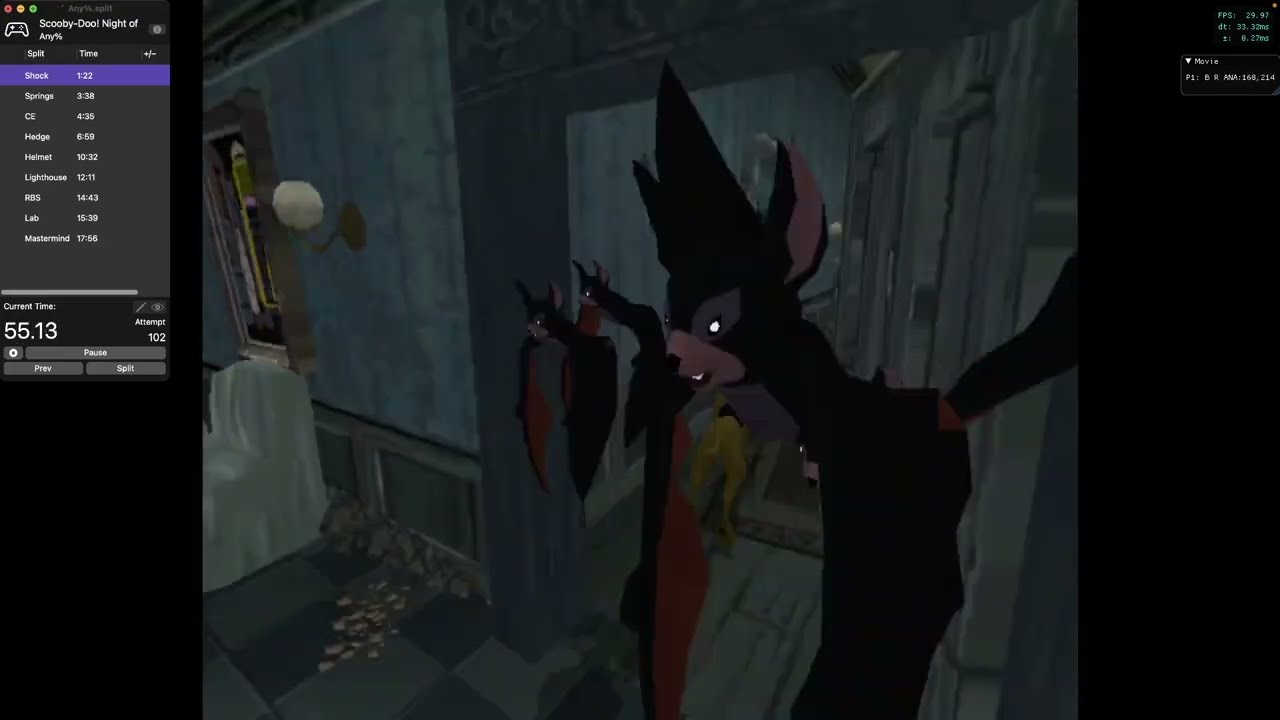 Scooby-Doo! Night of 100 Frights: Any% - 16m 55s!