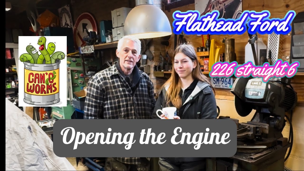 Opening the Ford Flathead 226 engine