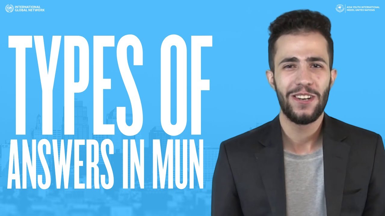 Types of ANSWERS in MUN | MUN Academy | Eps. 38