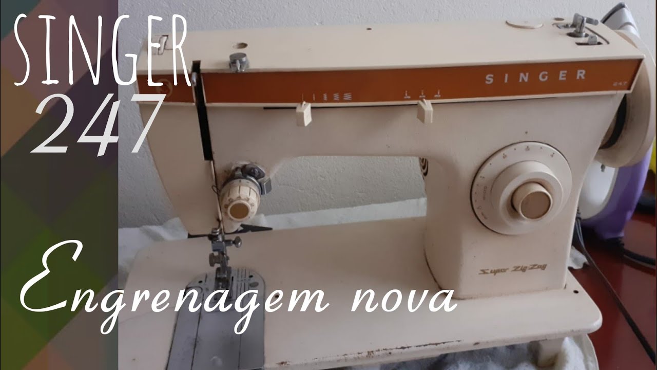 ✌😍😘 Como trocar engrenagens da máquina Singer 247 e outros modelos