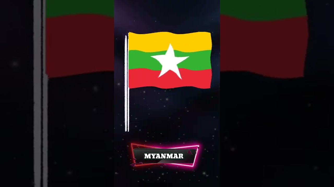 MYANMAR - National flag.