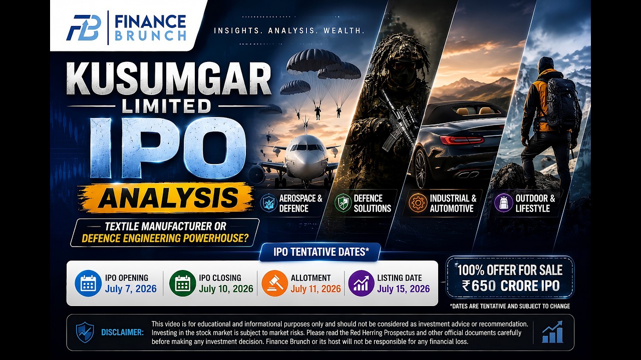 Kusumgar IPO Review 2026 🚀 | Defence Company or Textile Stock? Apply or Avoid? | Finance Brunch