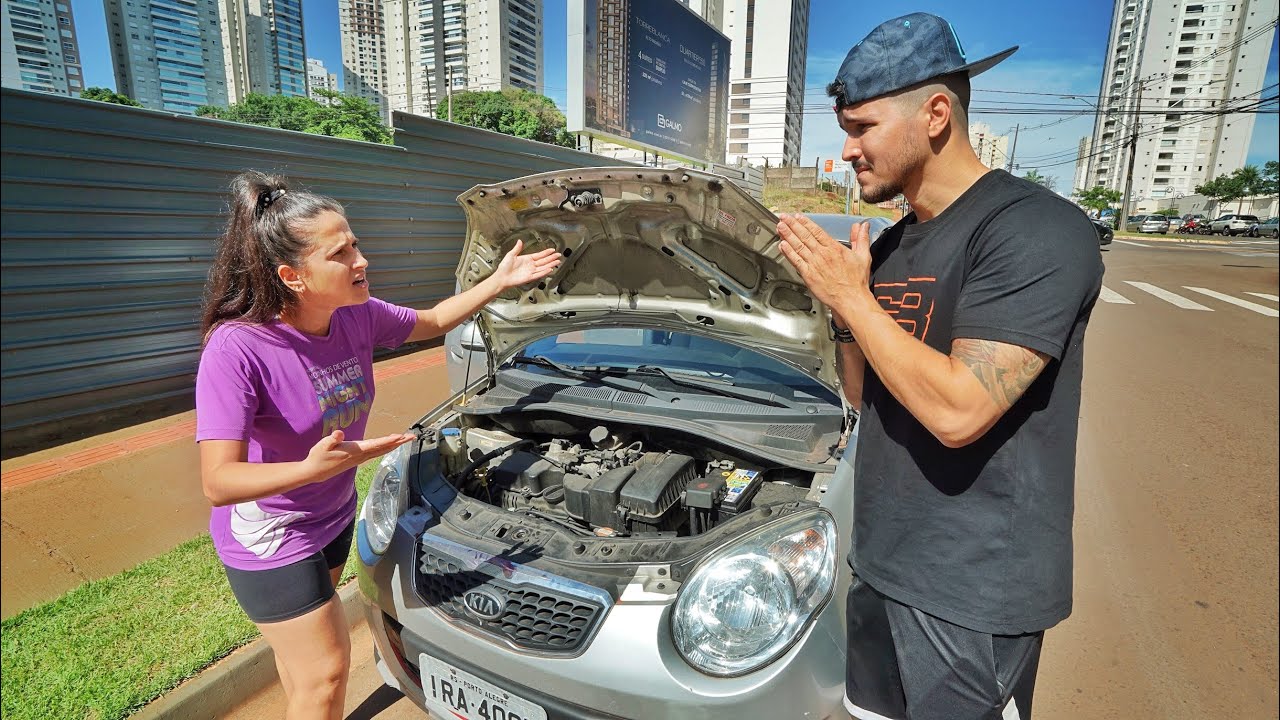ELA DESCOBRINDO QUE TIREI O ESCAPE DO PICANTO DELA