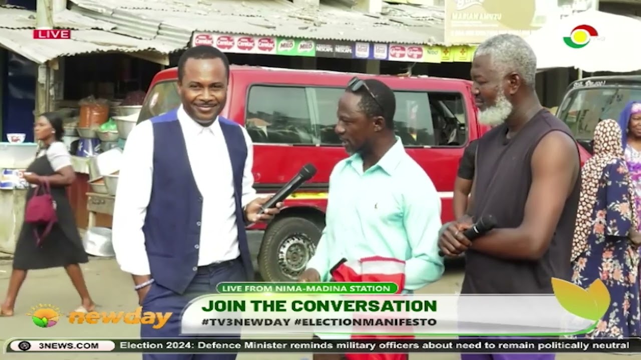 #TV3NewDay: Community Manifesto - Live from Nima-Madina Station