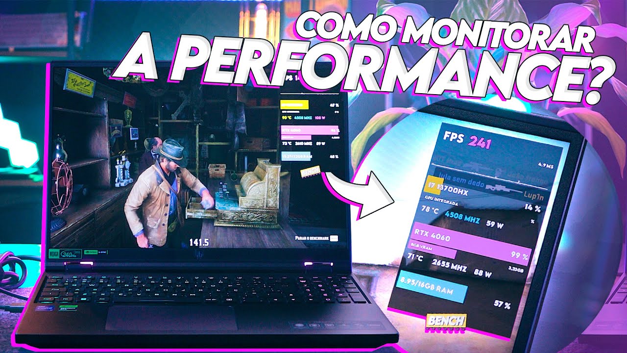 MONITORE a PERFORMANCE do seu NOTEBOOK / PC GAMER! Configurando o MSI AFTERBURNER do nosso jeito!