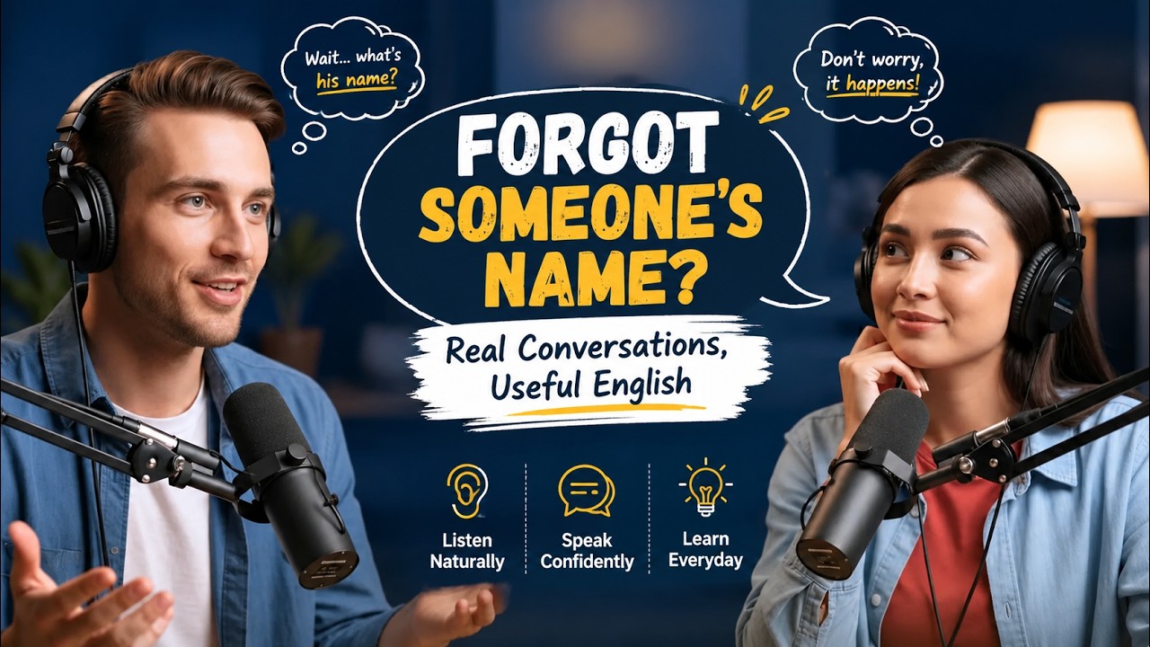 When You Know the Face but Forget the Name | English with Marry & James