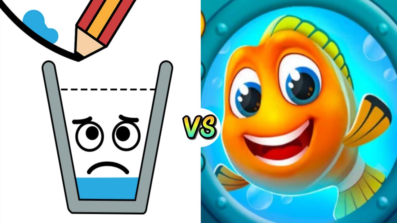 Happy Glass Puzzle VS Save The Fish Teaser Logic Puzzle Merge Double Spacial Most! 