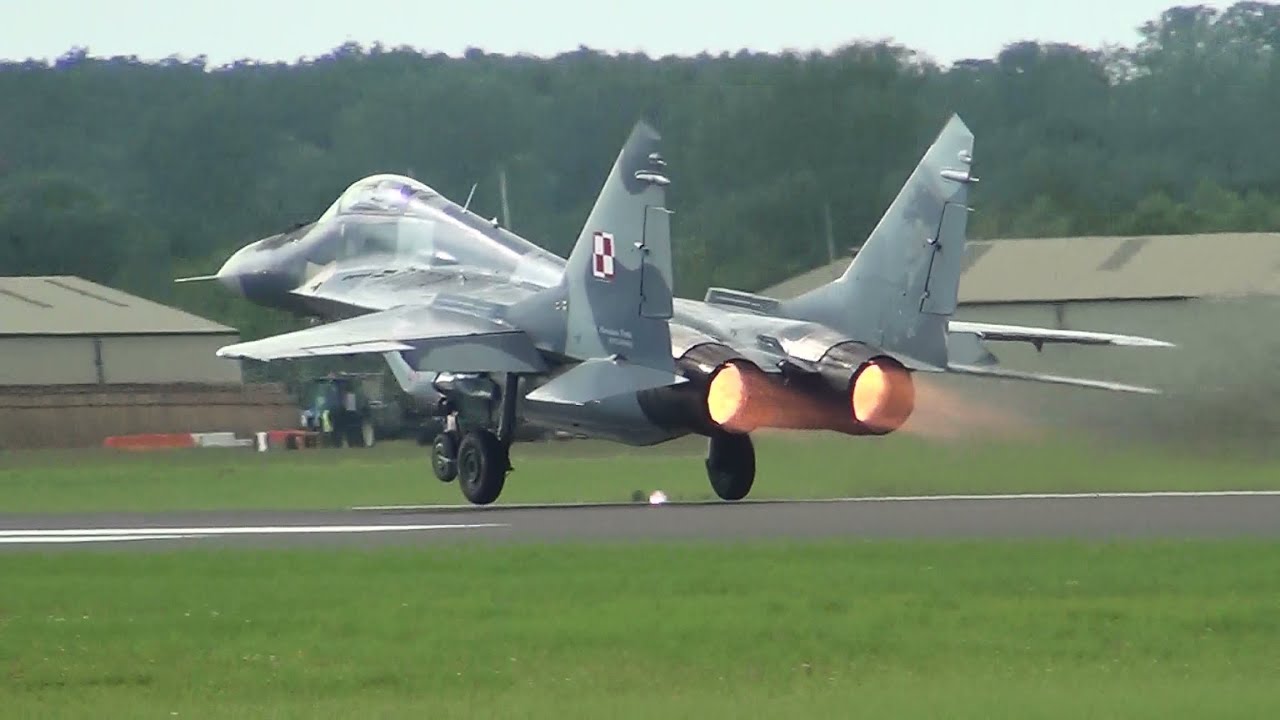 Polish Air Force MiG-29A Fulcrum at RIAT 8th July 2012