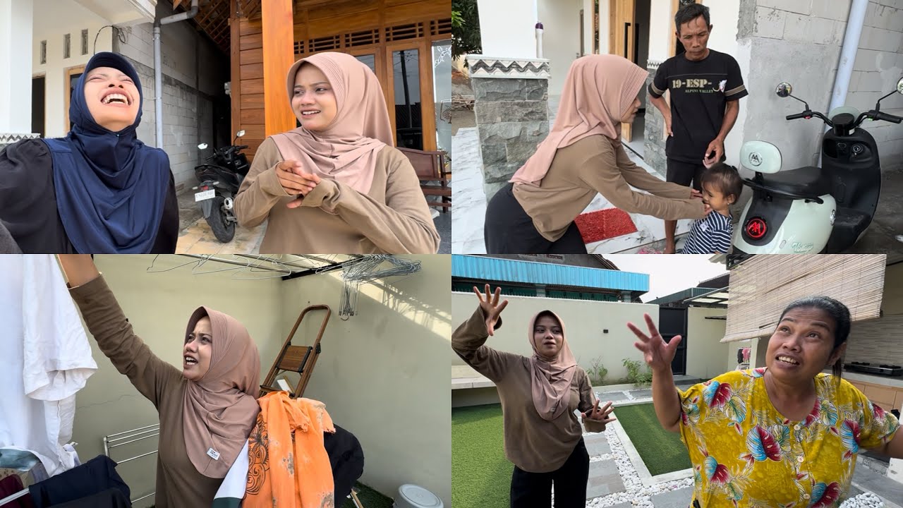 DUO BOGANG MENGGANTIKAN MAMAH KINARA AMBIL MBG - kita bantu mak ngatini ngentasi kumbahan😝😂🤣🤗🤭🤩🥳