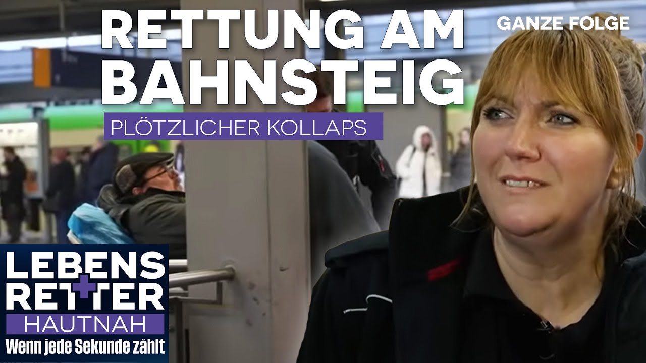 Notfall mitten im Bahnhof: Mann bricht am Gleis zusammen | Lebensretter hautnah