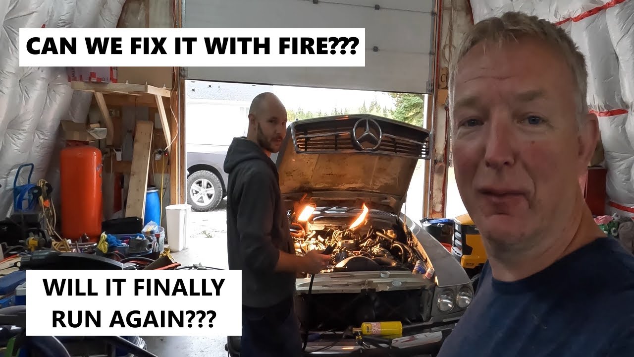 Mercedes R107 450SL Garage Find - Will it Finally RUN After 9 Years? (New Fuel Pump and Filter)