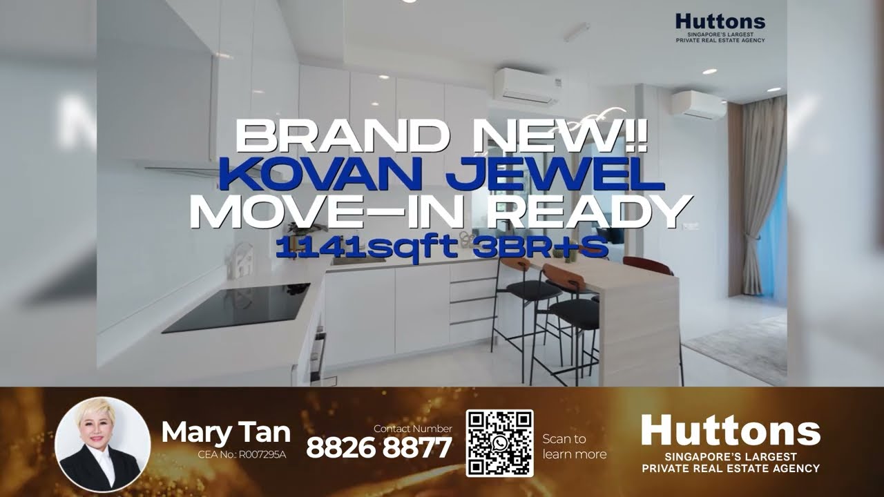 Discover Kovan Jewel 3+S, 5 mins walk from Kovan MRT & Heartland Mall!